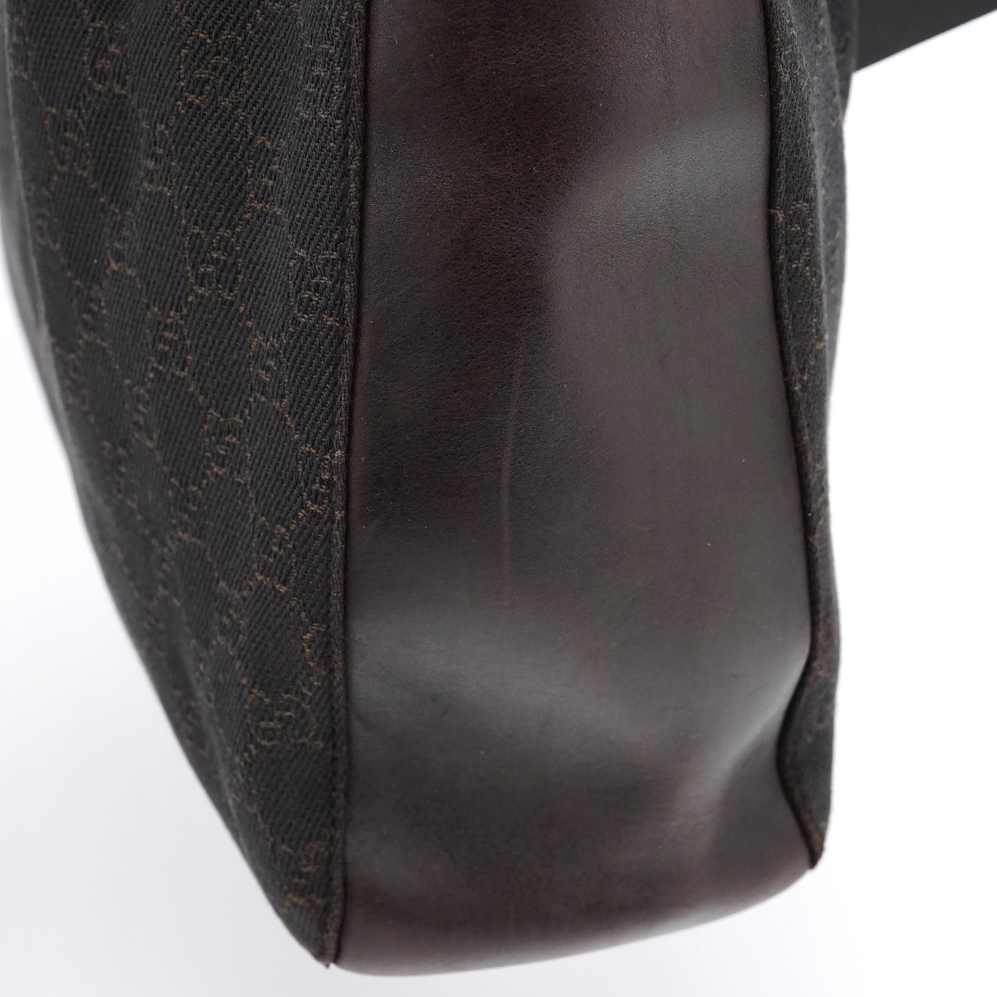 101920 Brown GG Leather Tote Bag