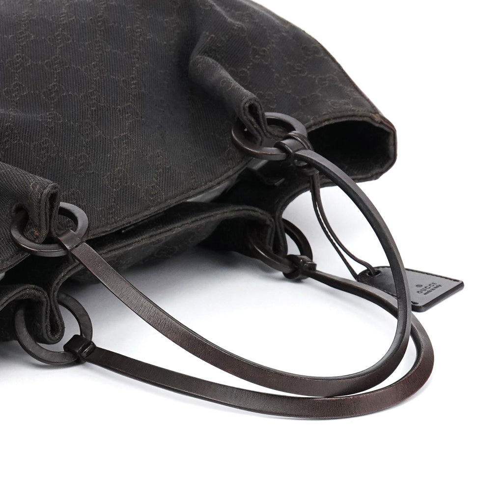101920 Brown GG Leather Tote Bag