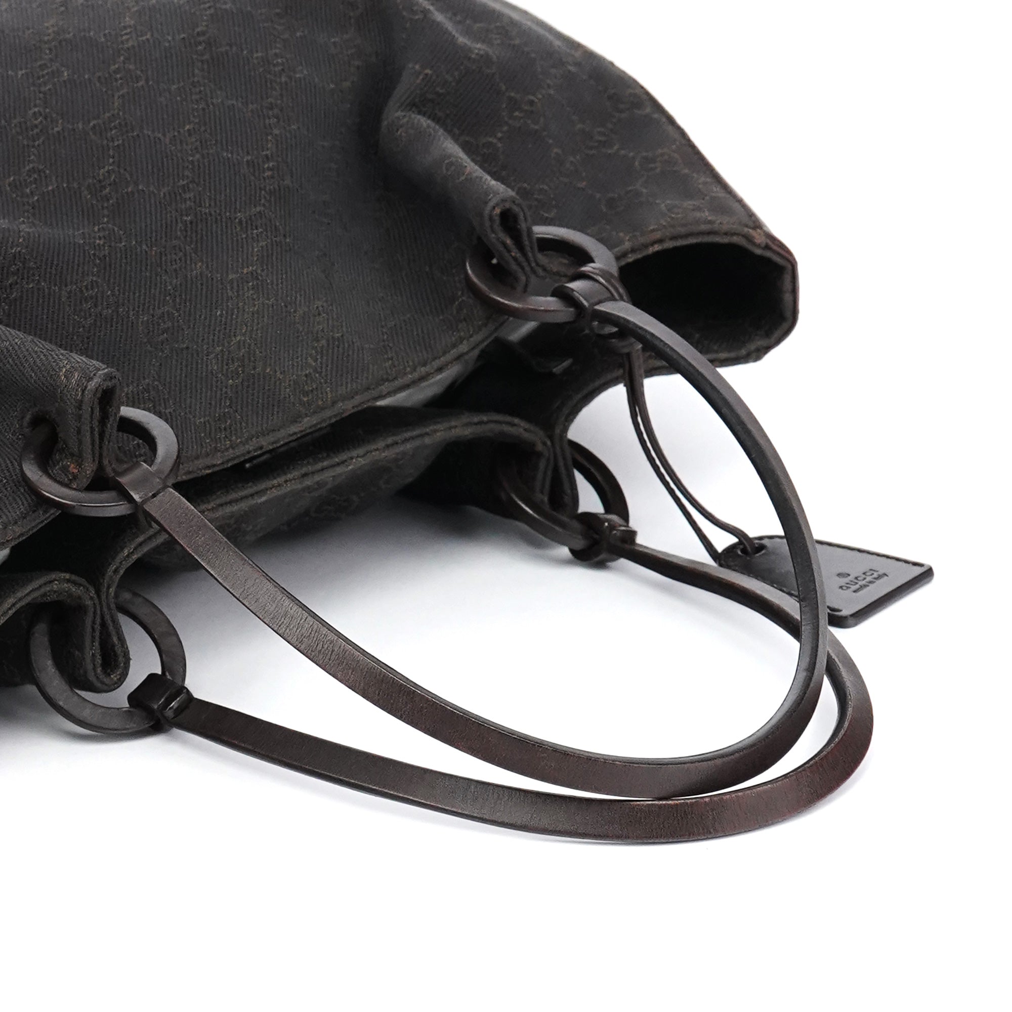 101920 Brown GG Leather Tote Bag