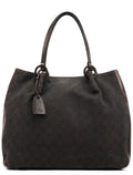 101920 Brown GG Leather Tote Bag