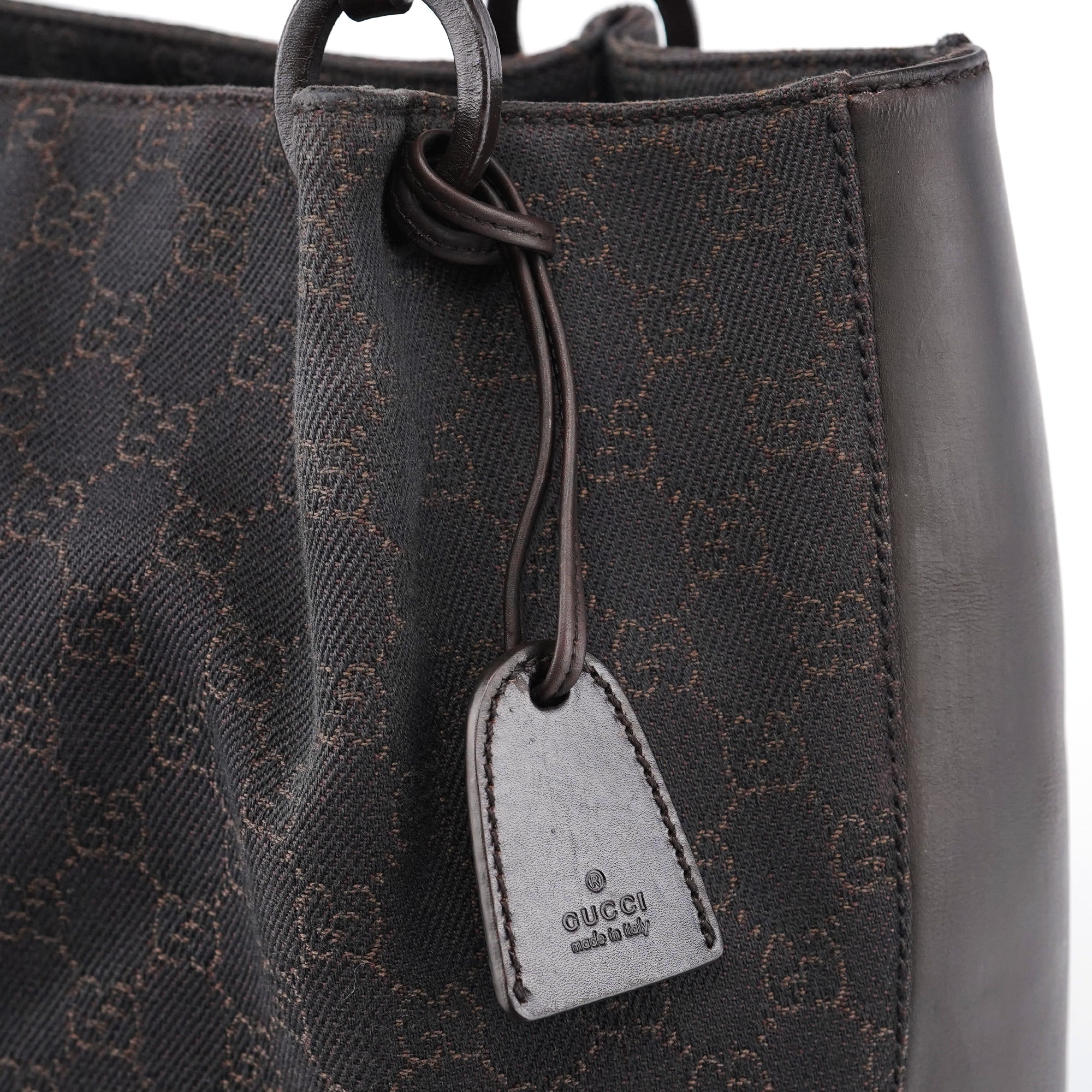 101920 Brown GG Tote Bag