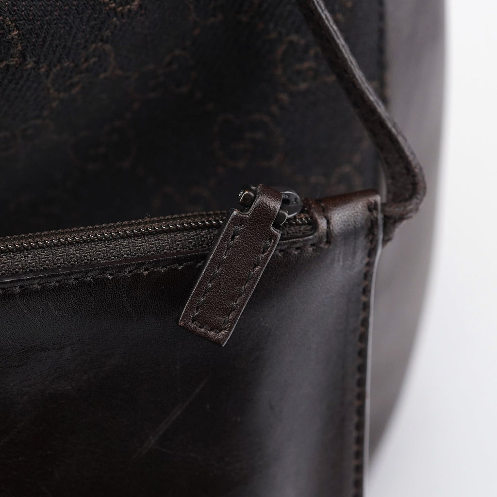 101920 Brown GG Tote Bag