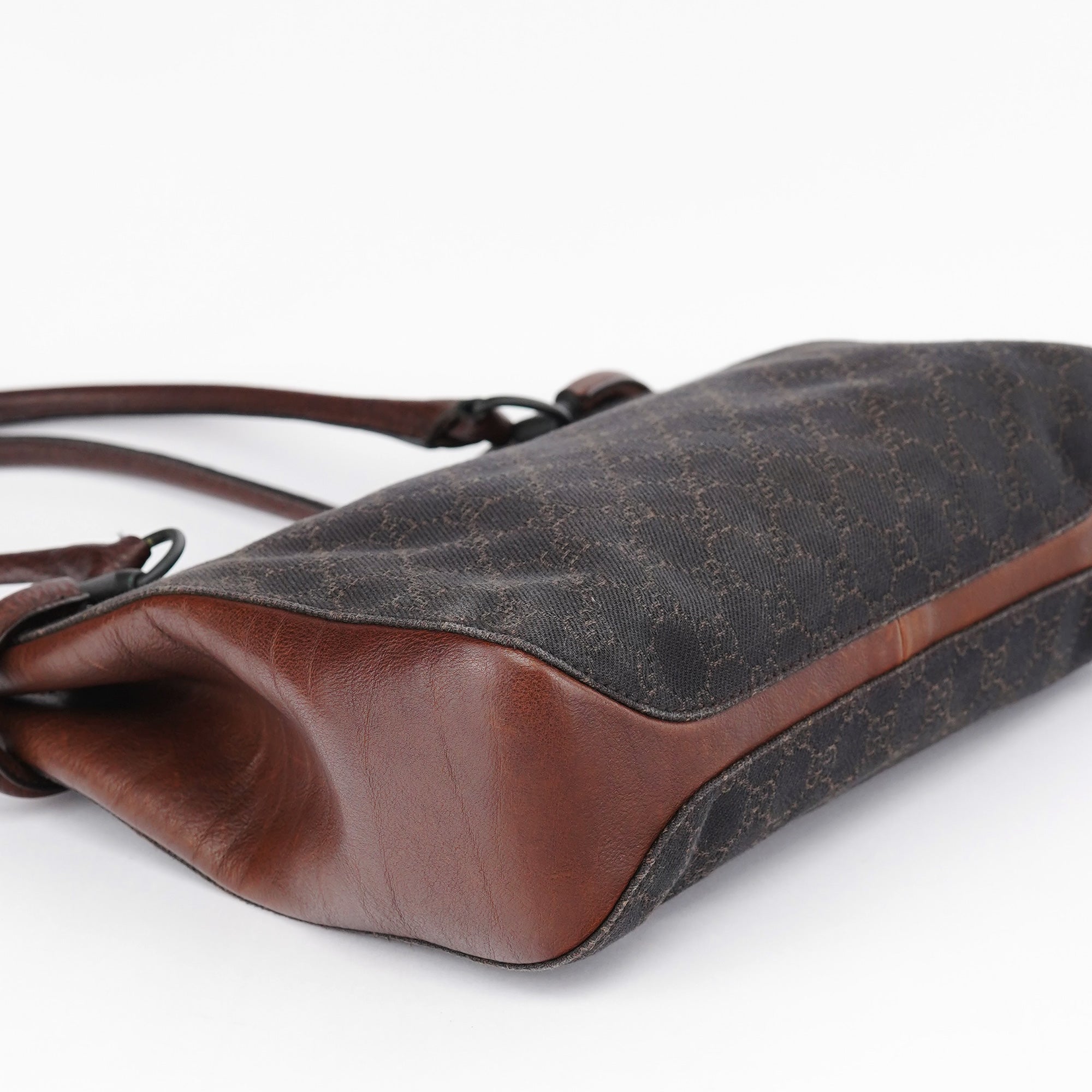 101971 Brown GG Horsebit Tote Bag