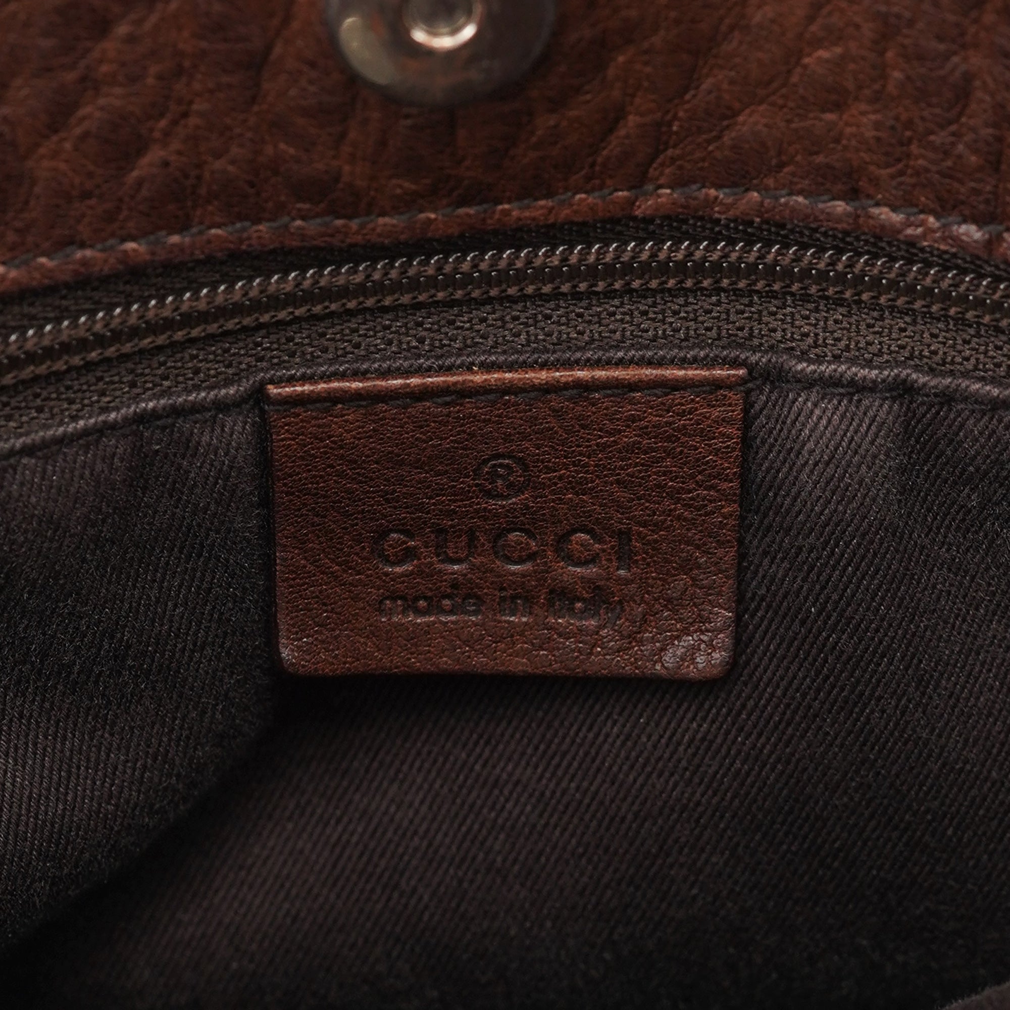 101971 Brown GG Horsebit Tote Bag