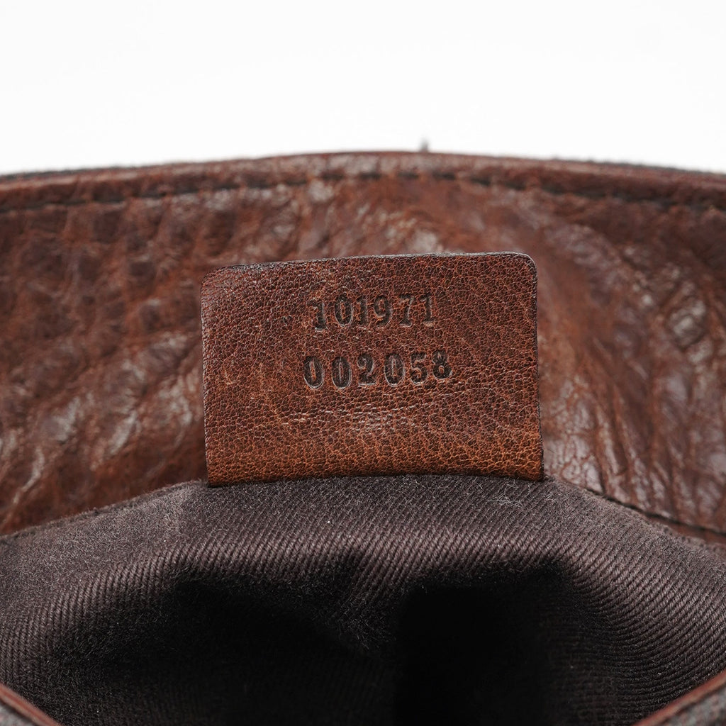 101971 Brown GG Horsebit Tote Bag