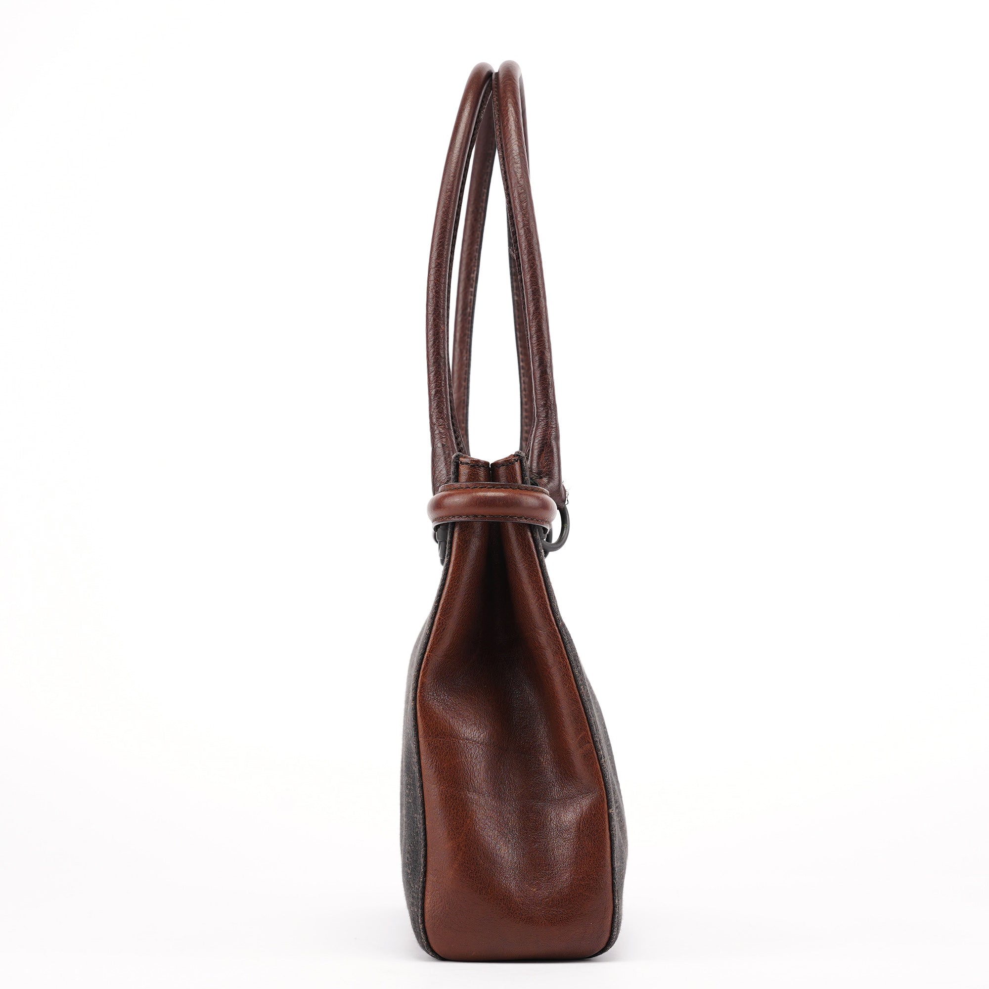 101971 Brown GG Horsebit Tote Bag