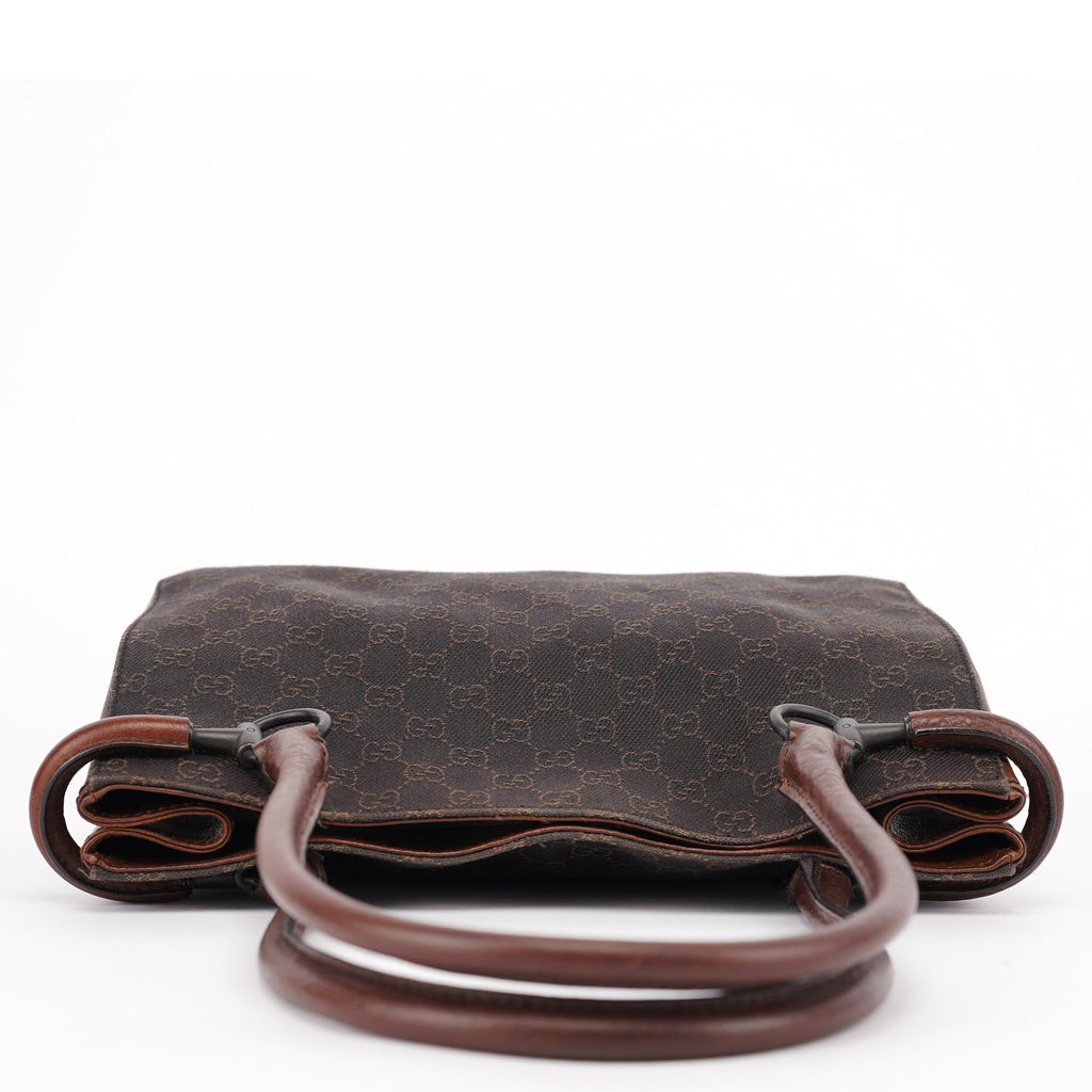 101971 Brown GG Horsebit Tote Bag