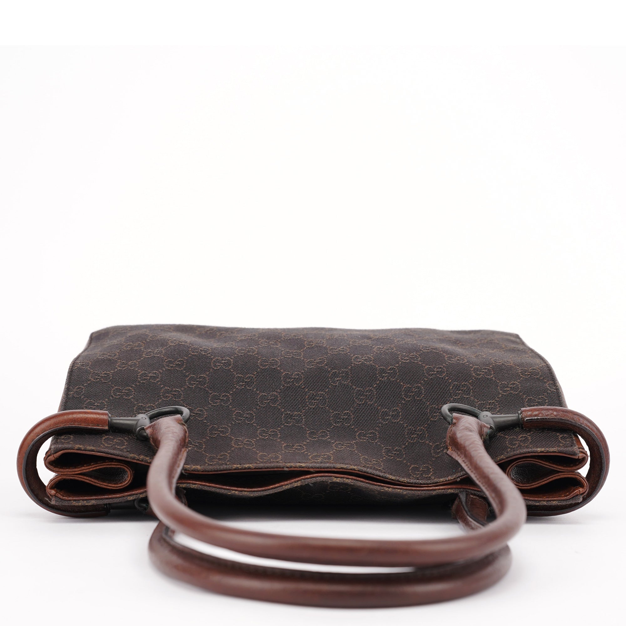 101971 Brown GG Horsebit Tote Bag