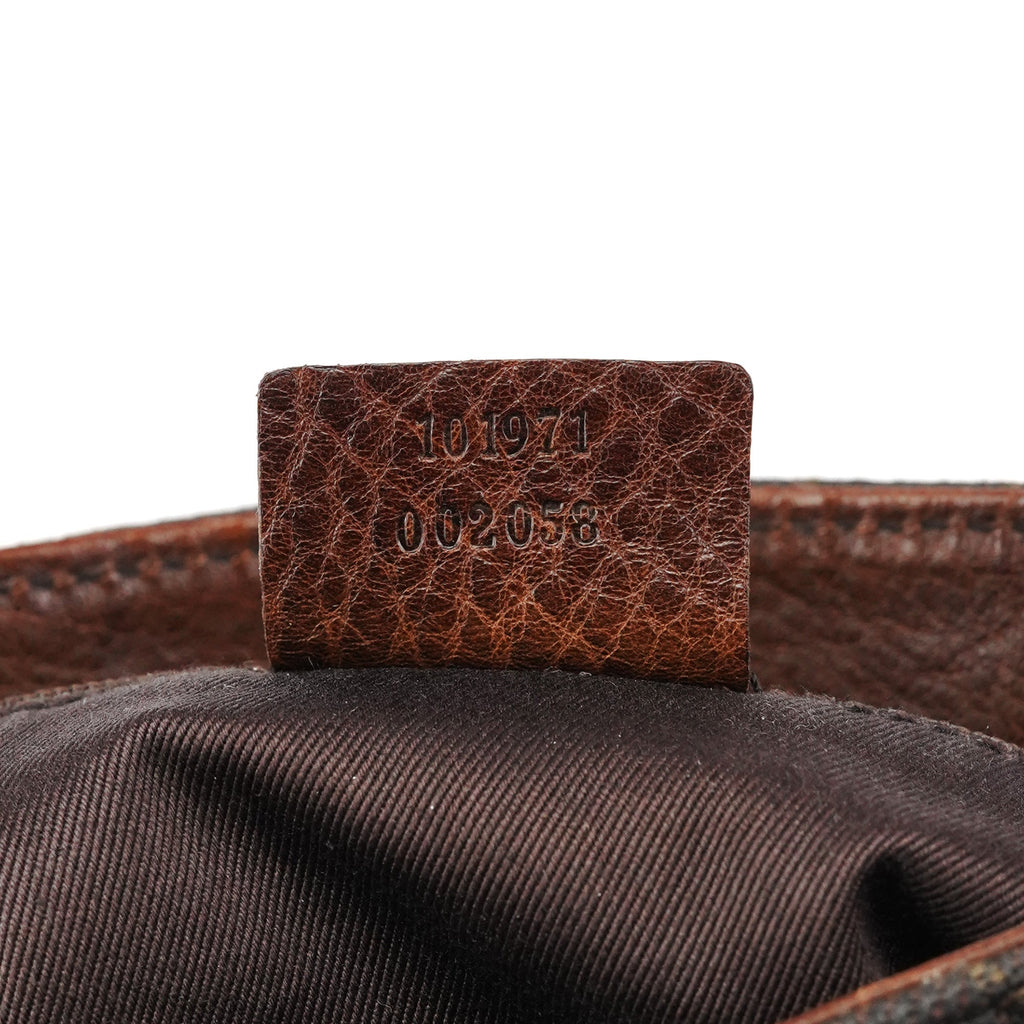 101971 Brown GG Horsebit Tote Bag