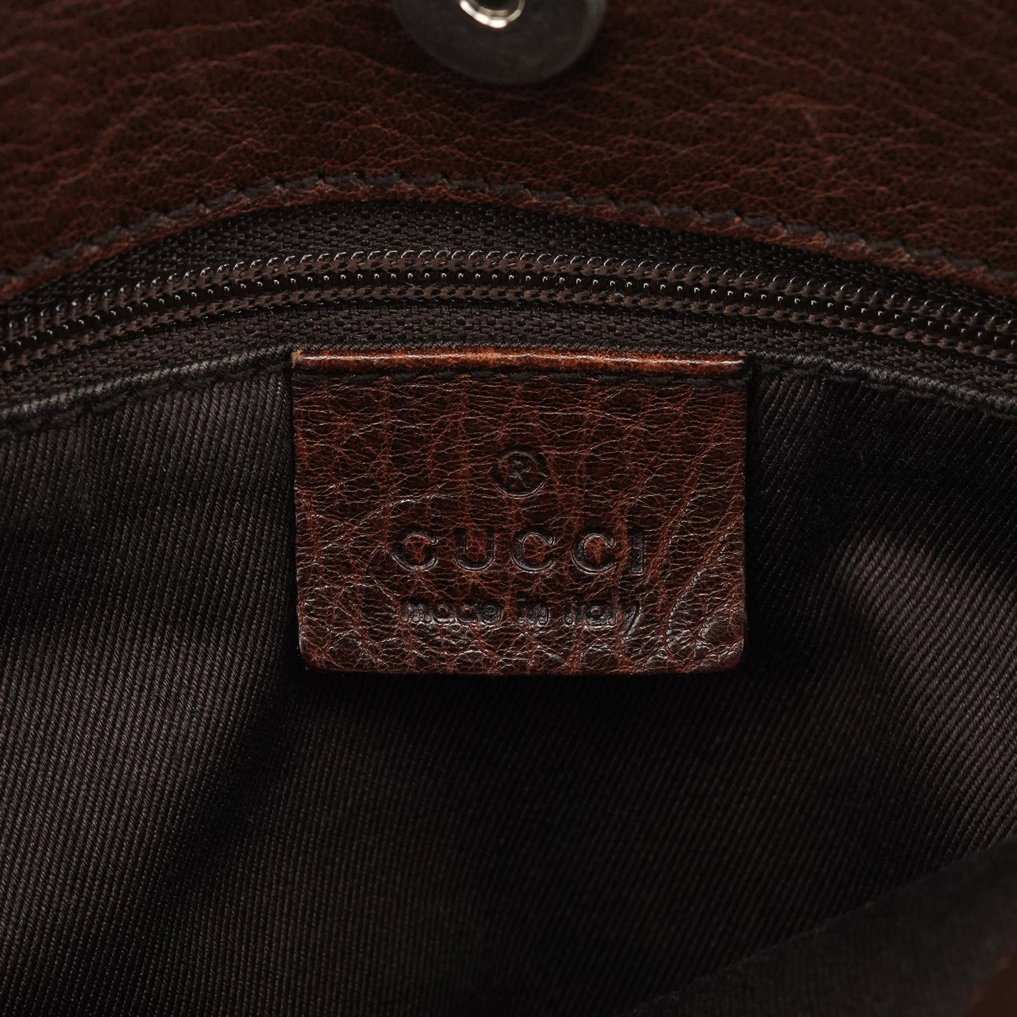 101971 Brown GG Horsebit Tote Bag