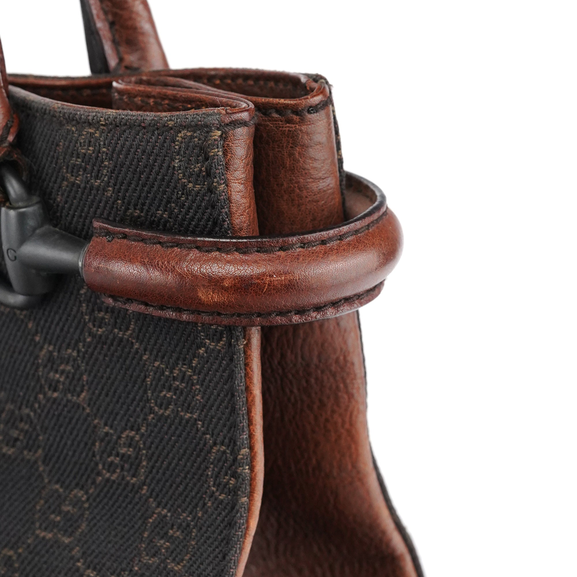 101971 Brown GG Horsebit Tote Bag
