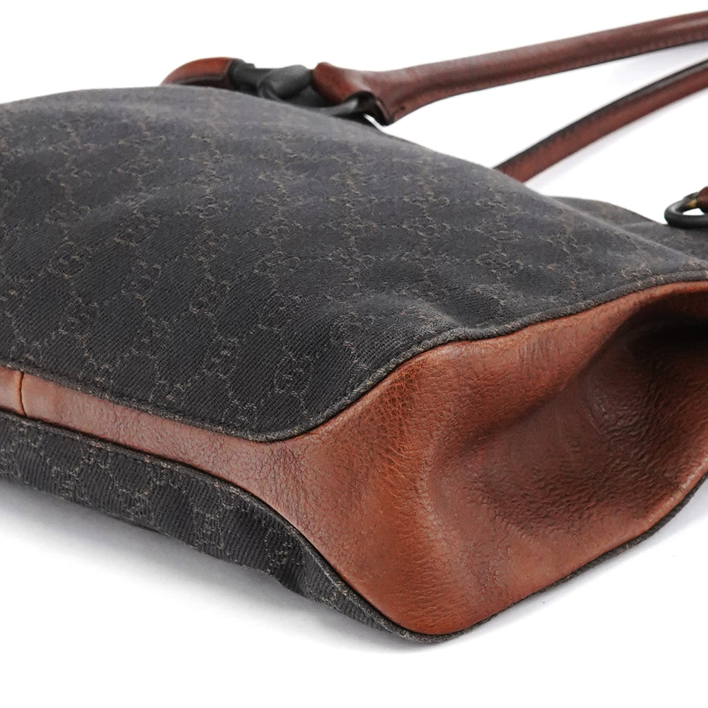 101971 Brown GG Horsebit Tote Bag