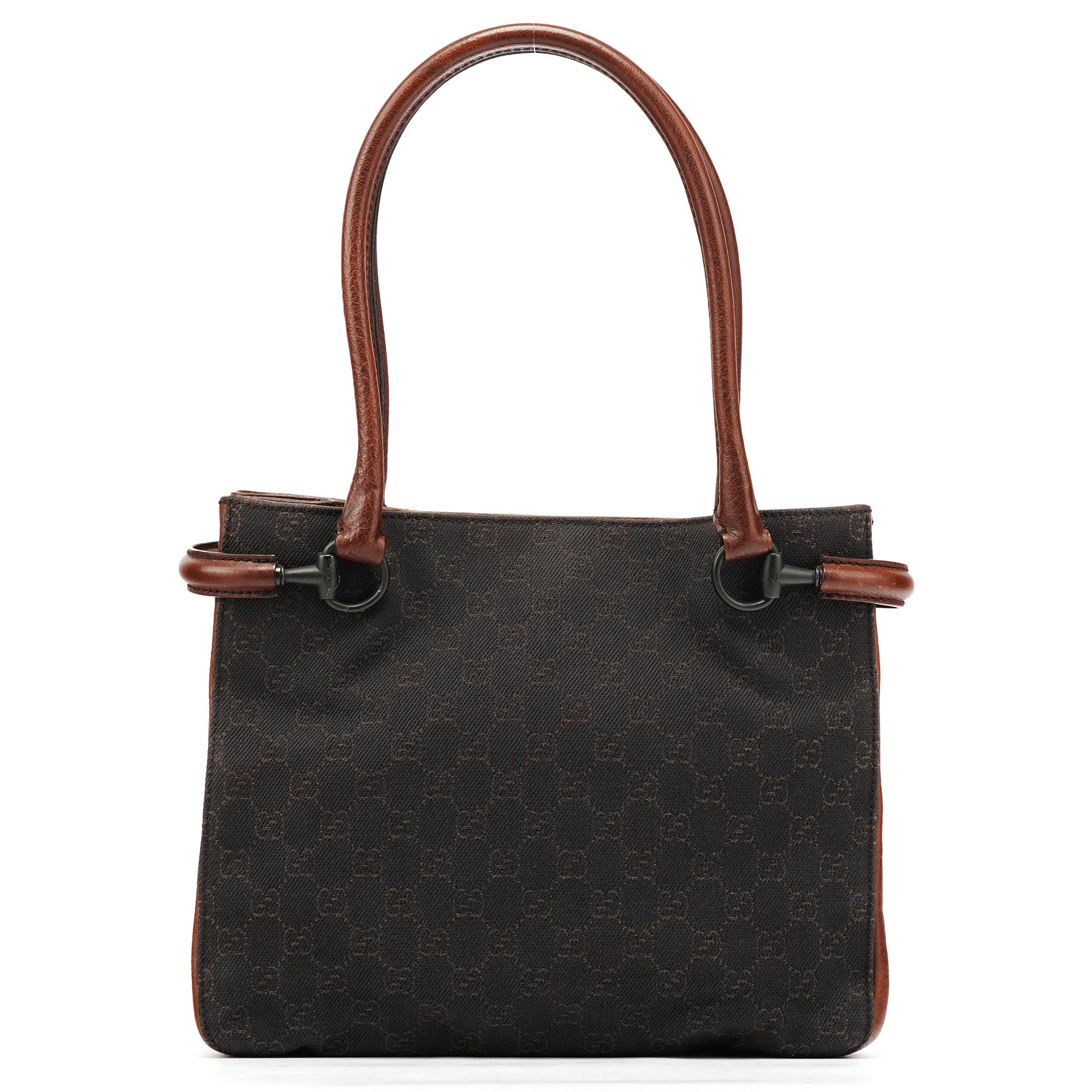 101971 Brown GG Horsebit Tote Bag