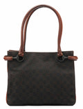 101971 Brown GG Horsebit Tote Bag