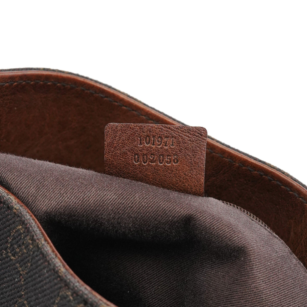 101971 Brown GG Horsebit Tote Bag