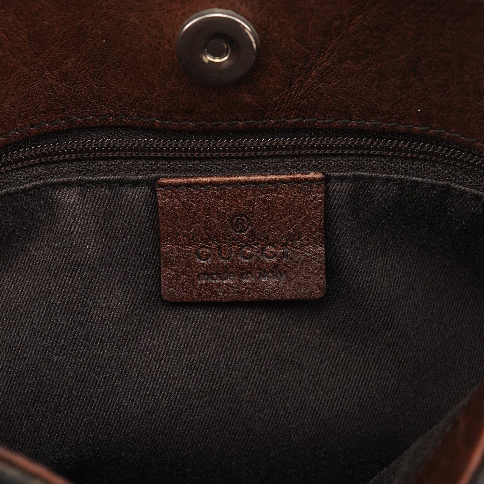 101971 Brown GG Horsebit Tote Bag