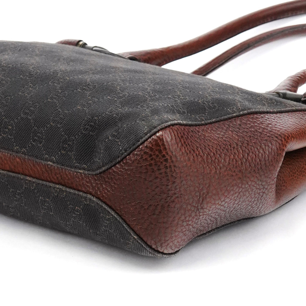 101971 Brown GG Horsebit Tote Bag