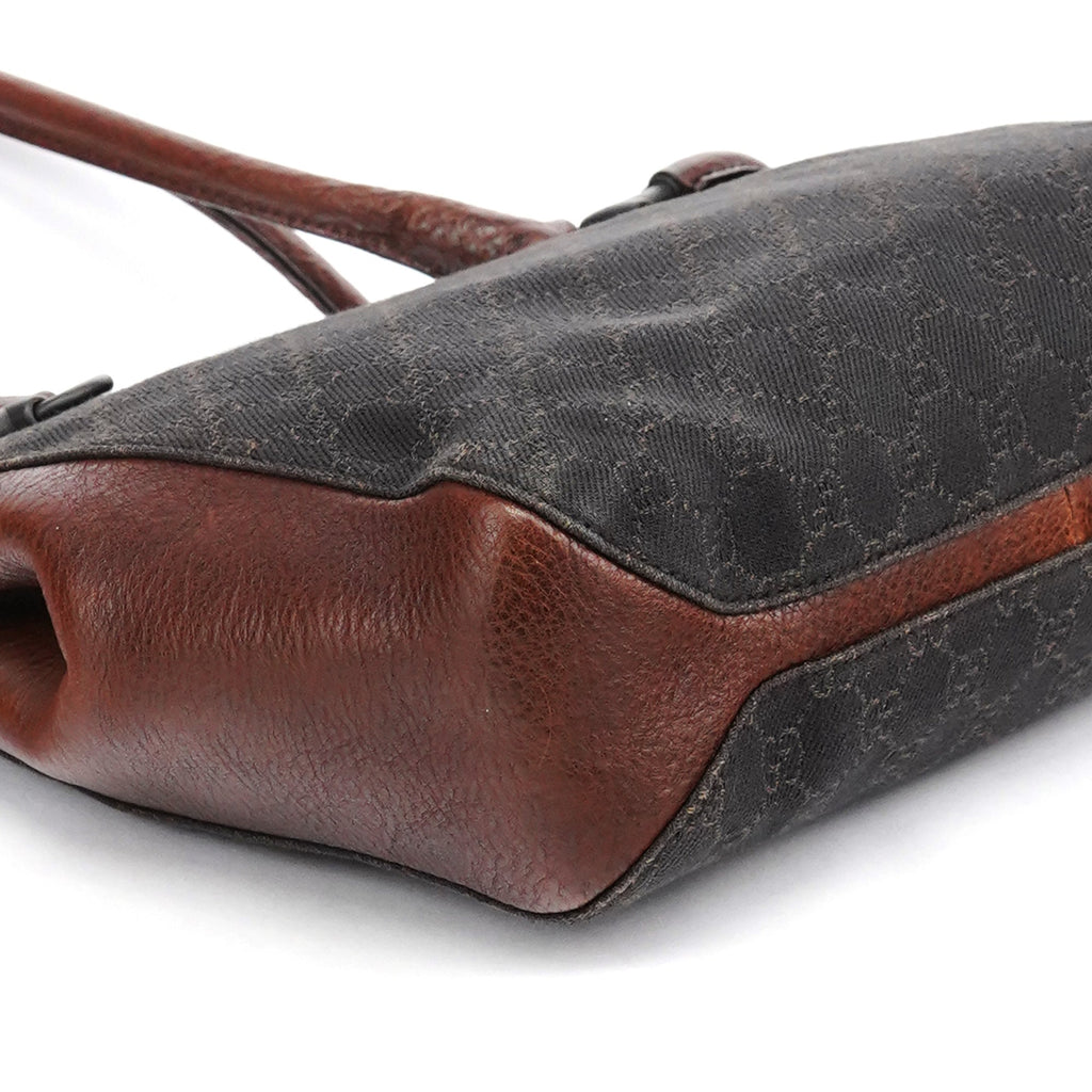101971 Brown GG Horsebit Tote Bag