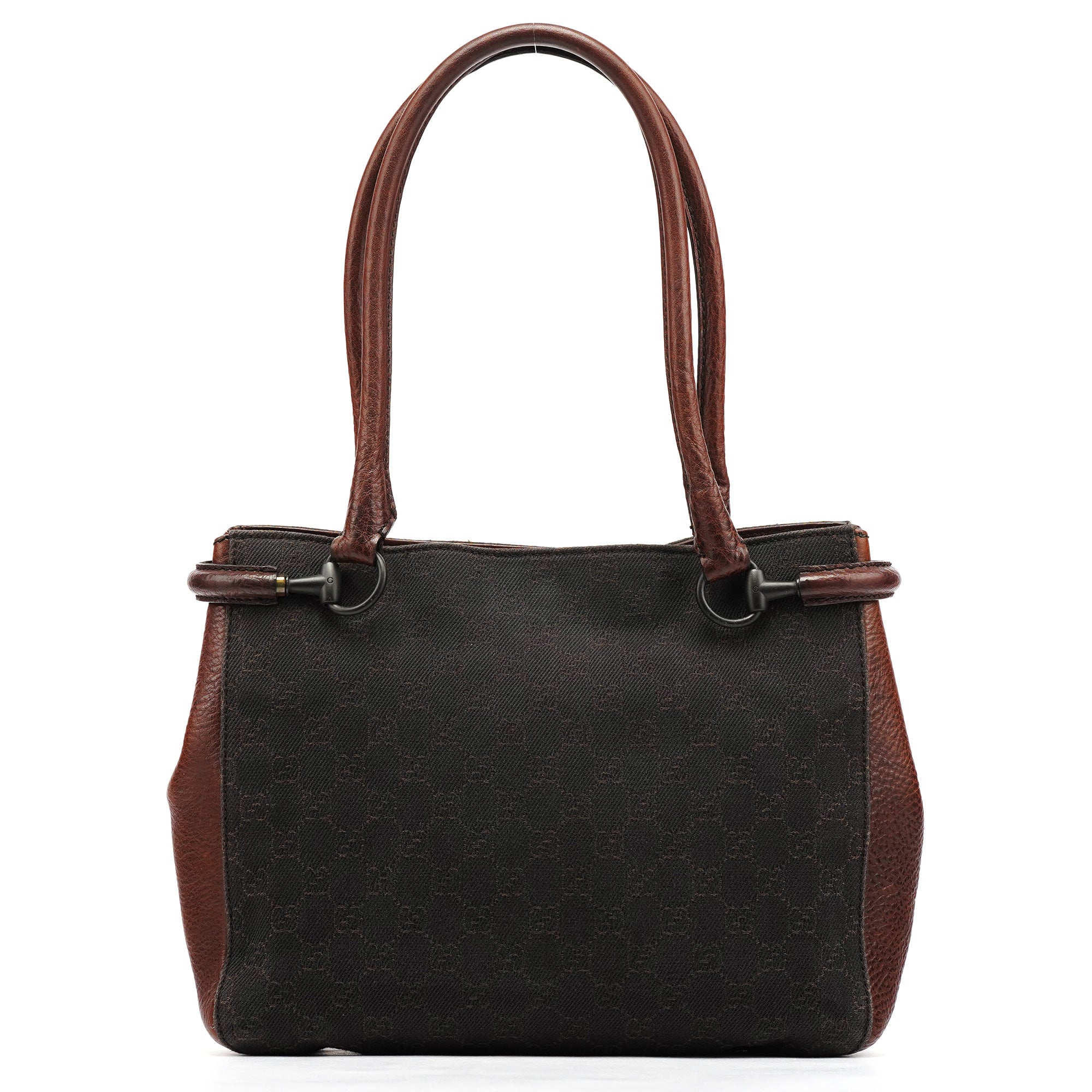 101971 Brown GG Horsebit Tote Bag