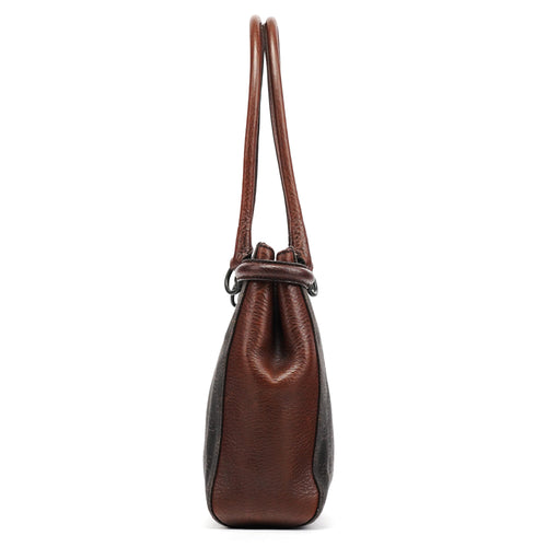 101971 Brown GG Horsebit Tote Bag