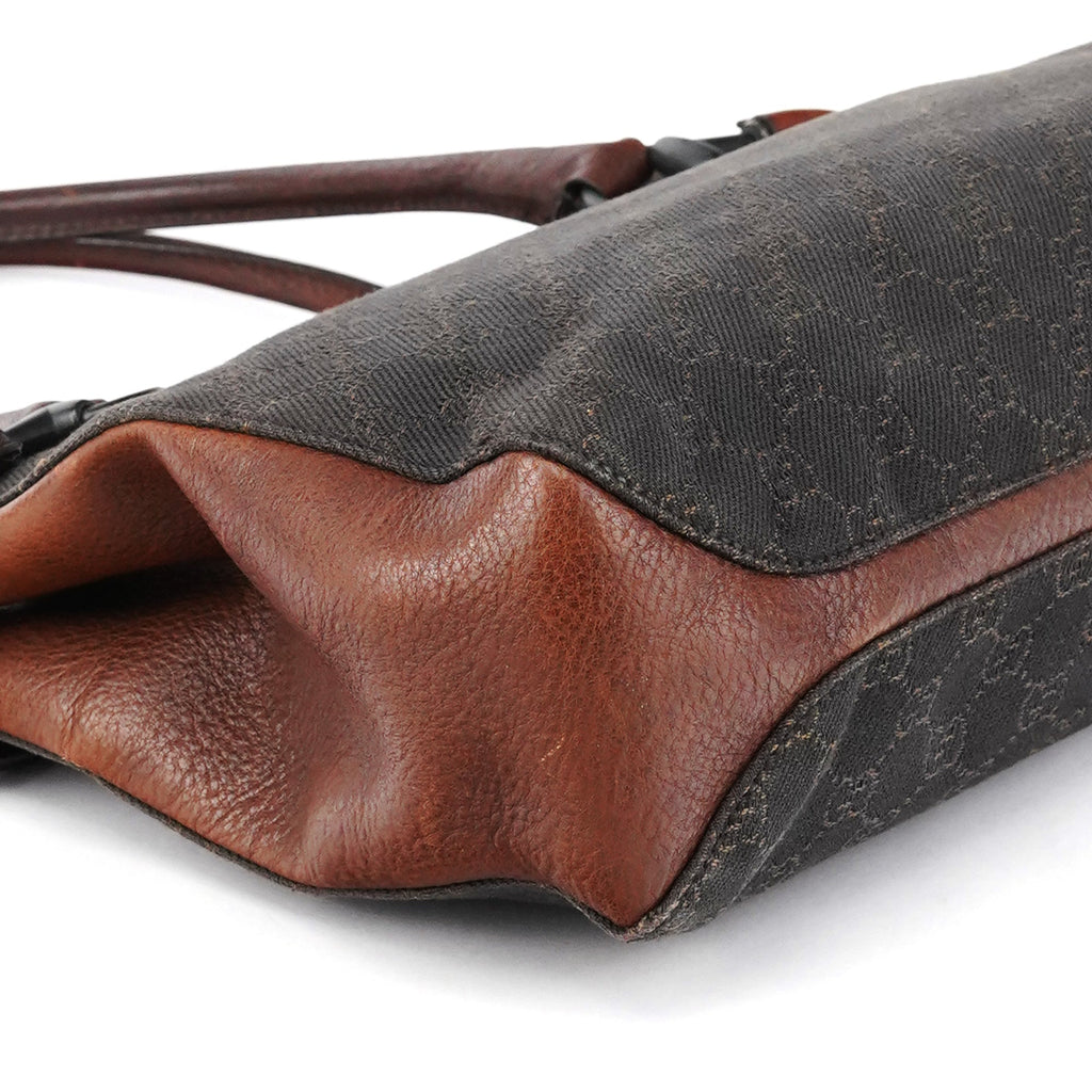 101971 Brown GG Horsebit Tote Bag