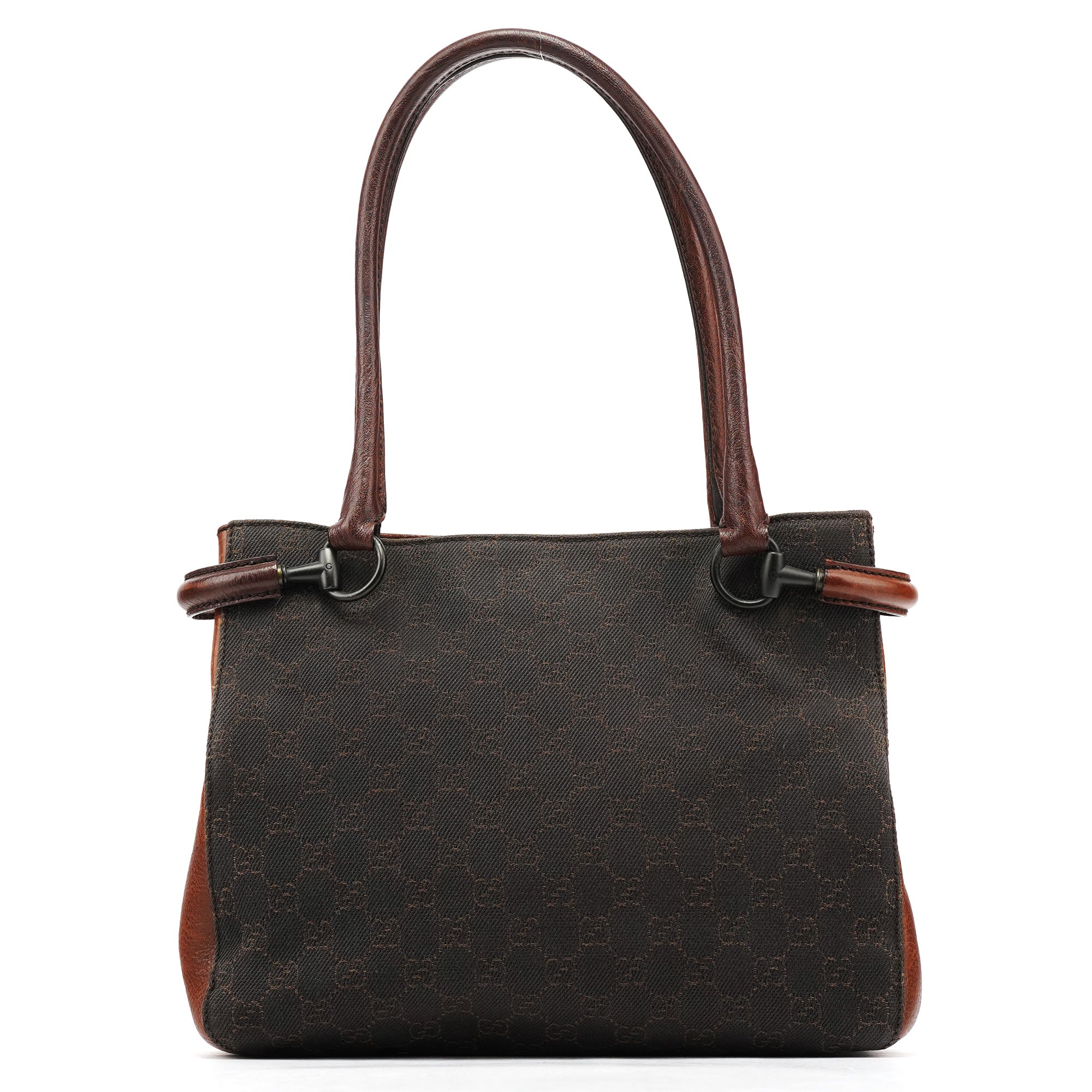 101971 Brown GG Horsebit Tote Bag