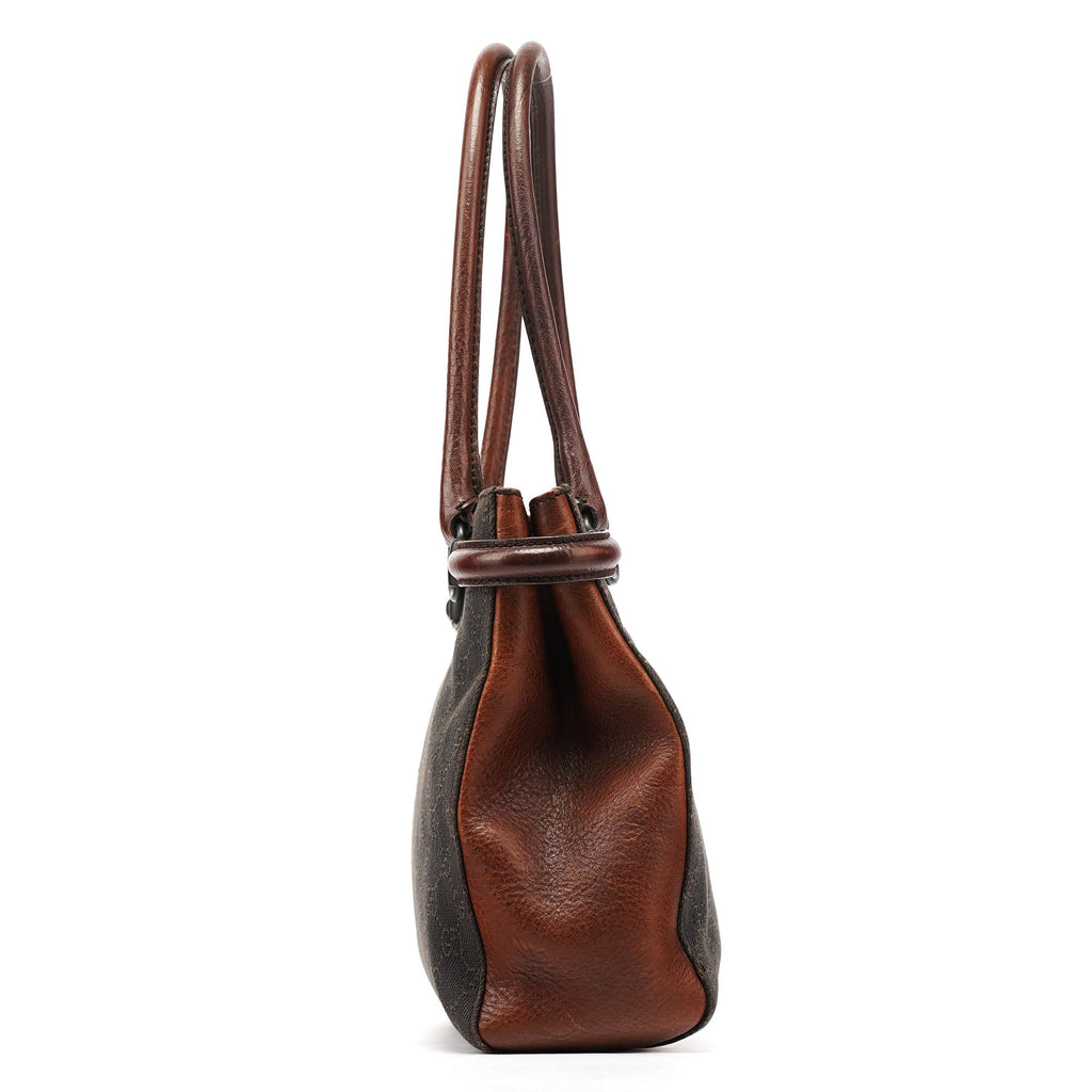 101971 Brown GG Horsebit Tote Bag