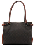101971 Brown GG Horsebit Tote Bag