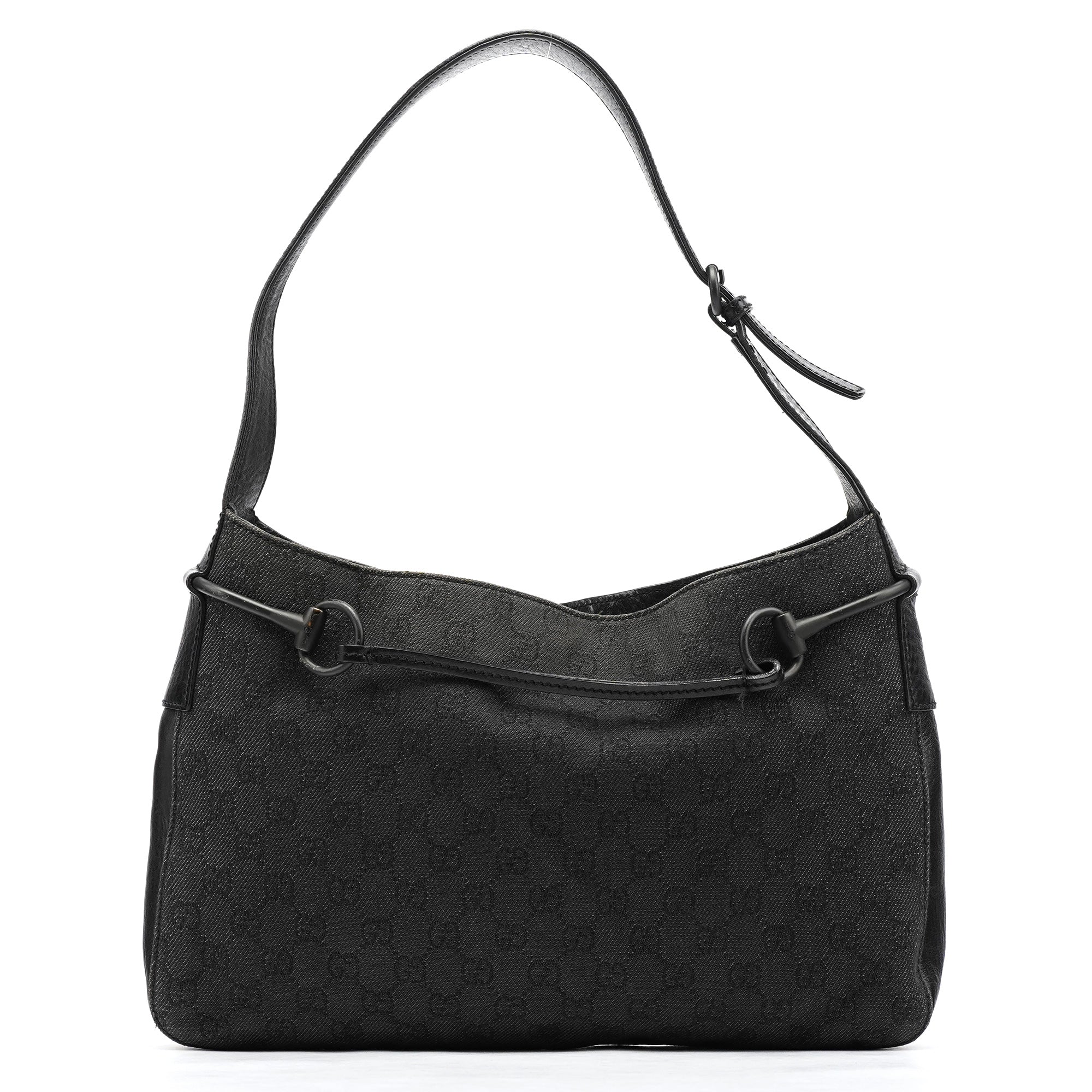 101975 Anthracite GG Horsebit Shoulder Bag