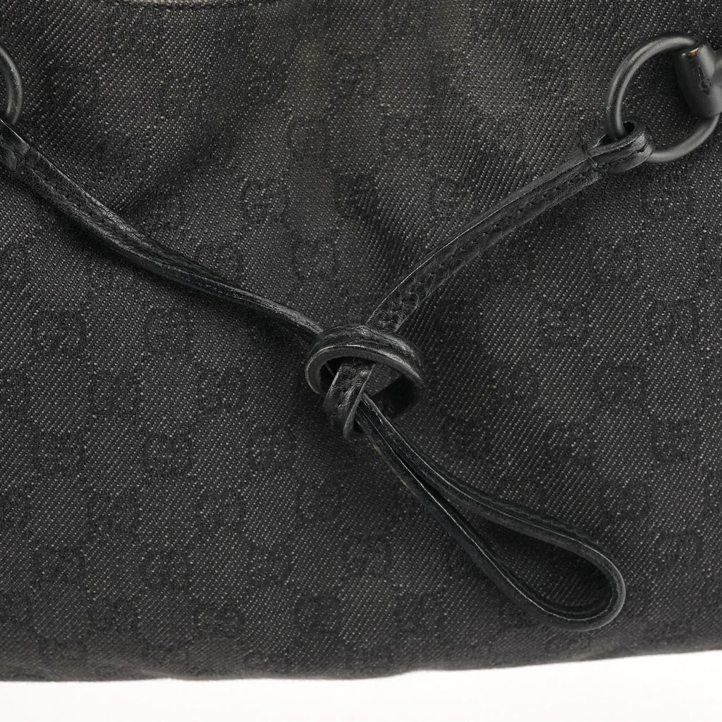 101975 Anthracite GG Horsebit Shoulder Bag