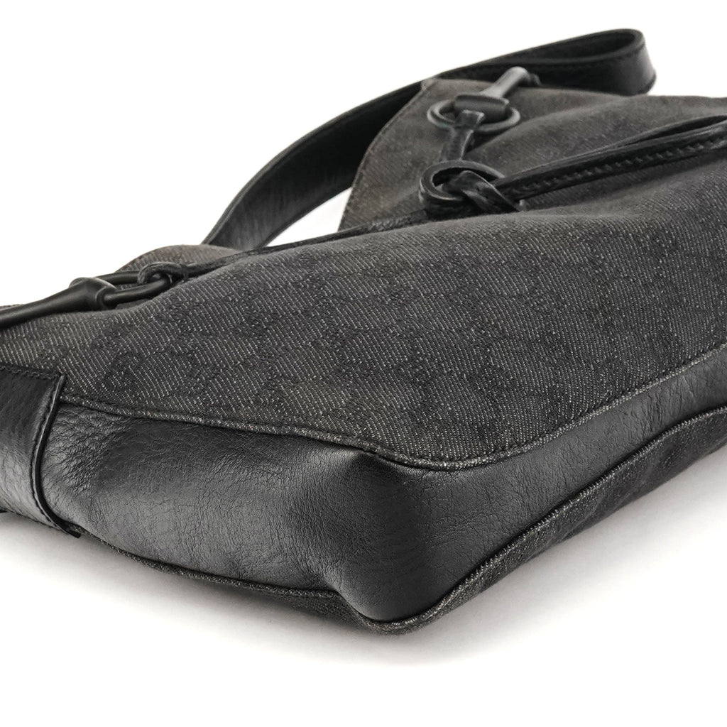 101975 Anthracite GG Horsebit Shoulder Bag