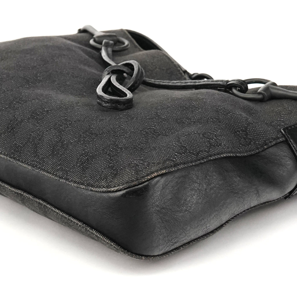 101975 Anthracite GG Horsebit Shoulder Bag
