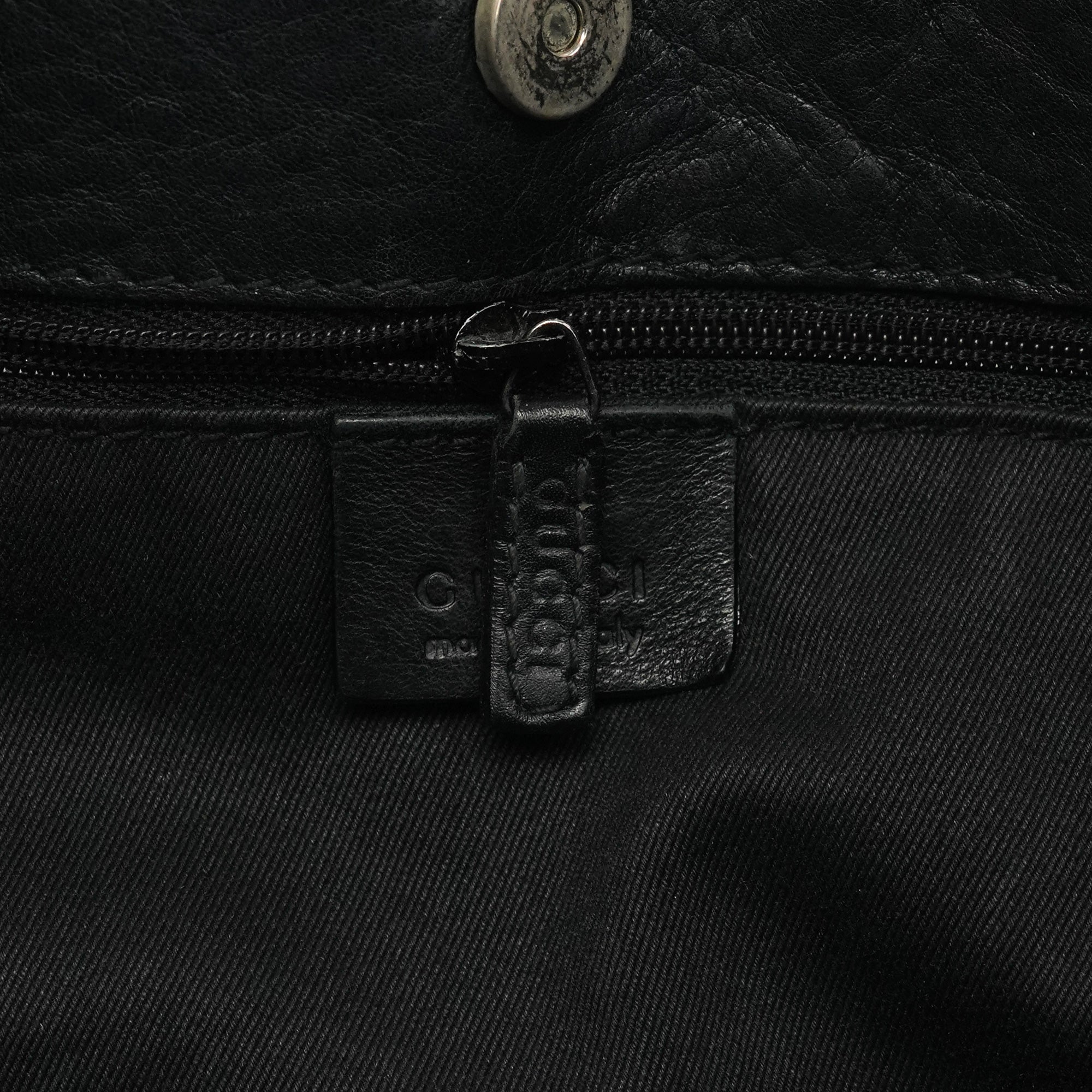 101975 Anthracite GG Horsebit Shoulder Bag
