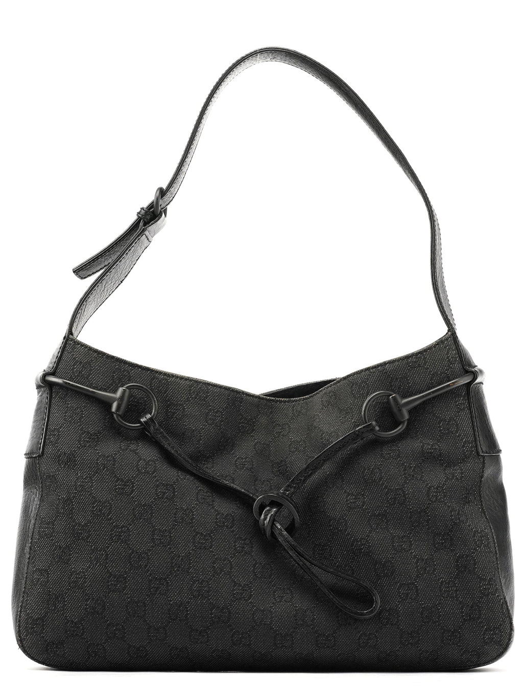 101975 Anthracite GG Horsebit Shoulder Bag