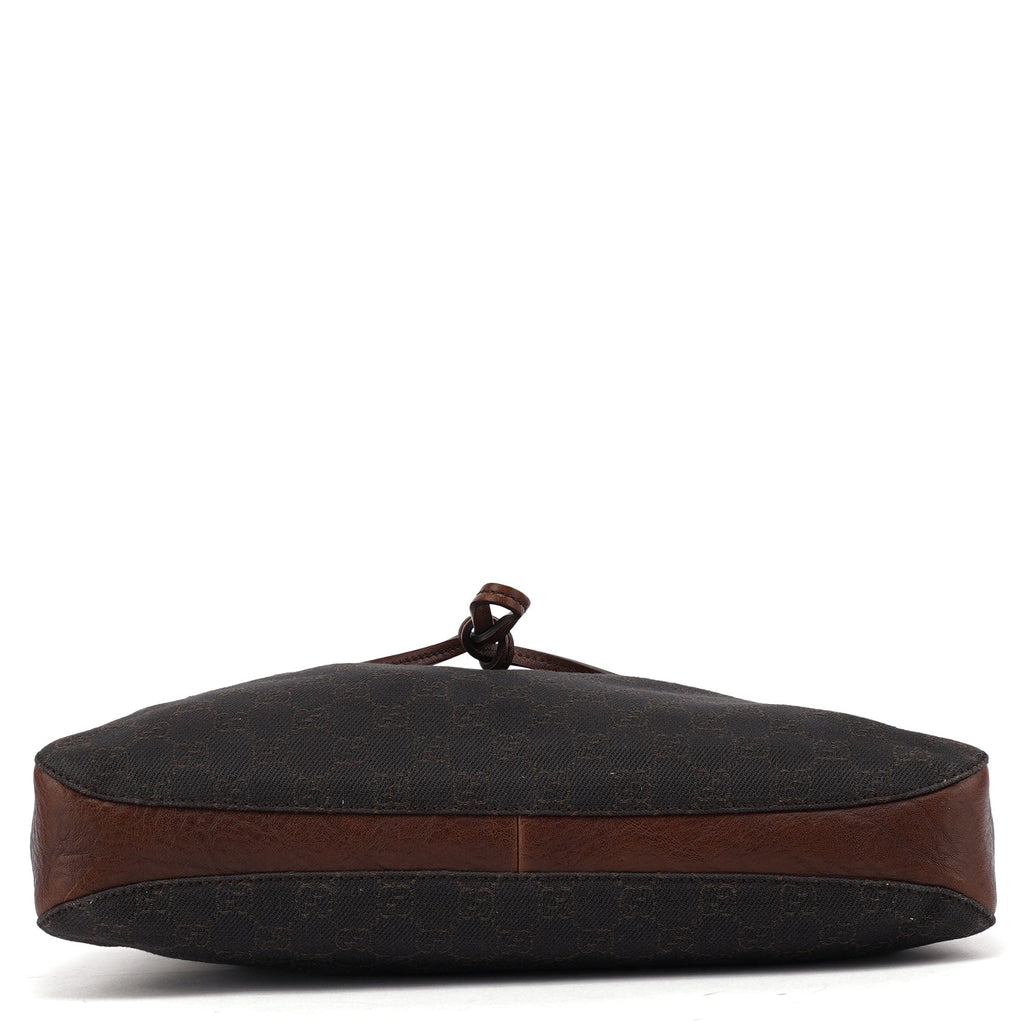 101975 Brown GG Horsebit Shoulder Bag