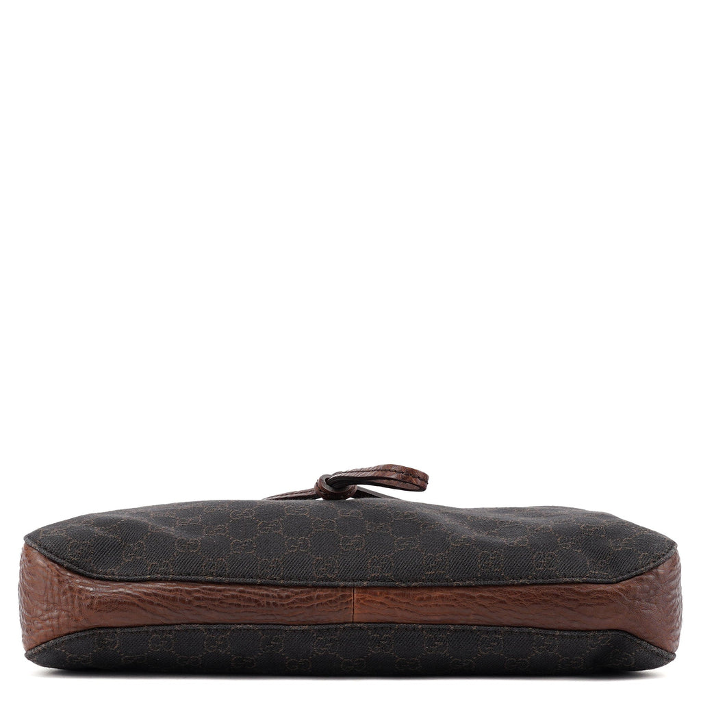 101975 Brown GG Horsebit Shoulder Bag