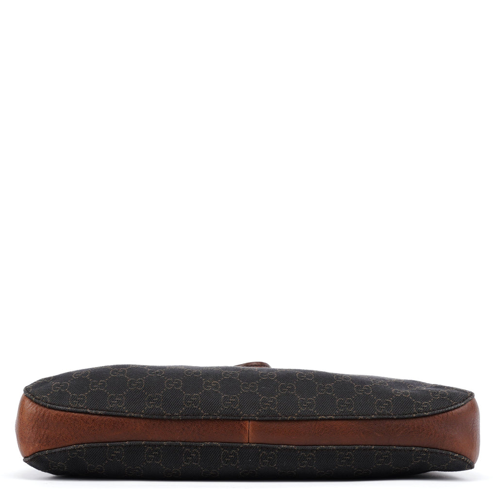 101975 Brown GG Horsebit Shoulder Bag