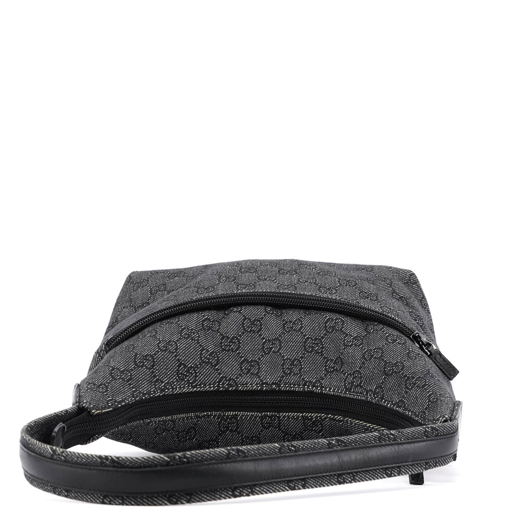105649 Anthracite GG Denim Shoulder Bag