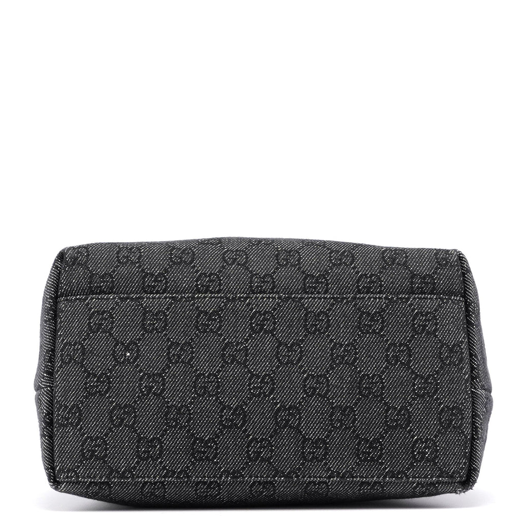 105649 Anthracite GG Denim Shoulder Bag