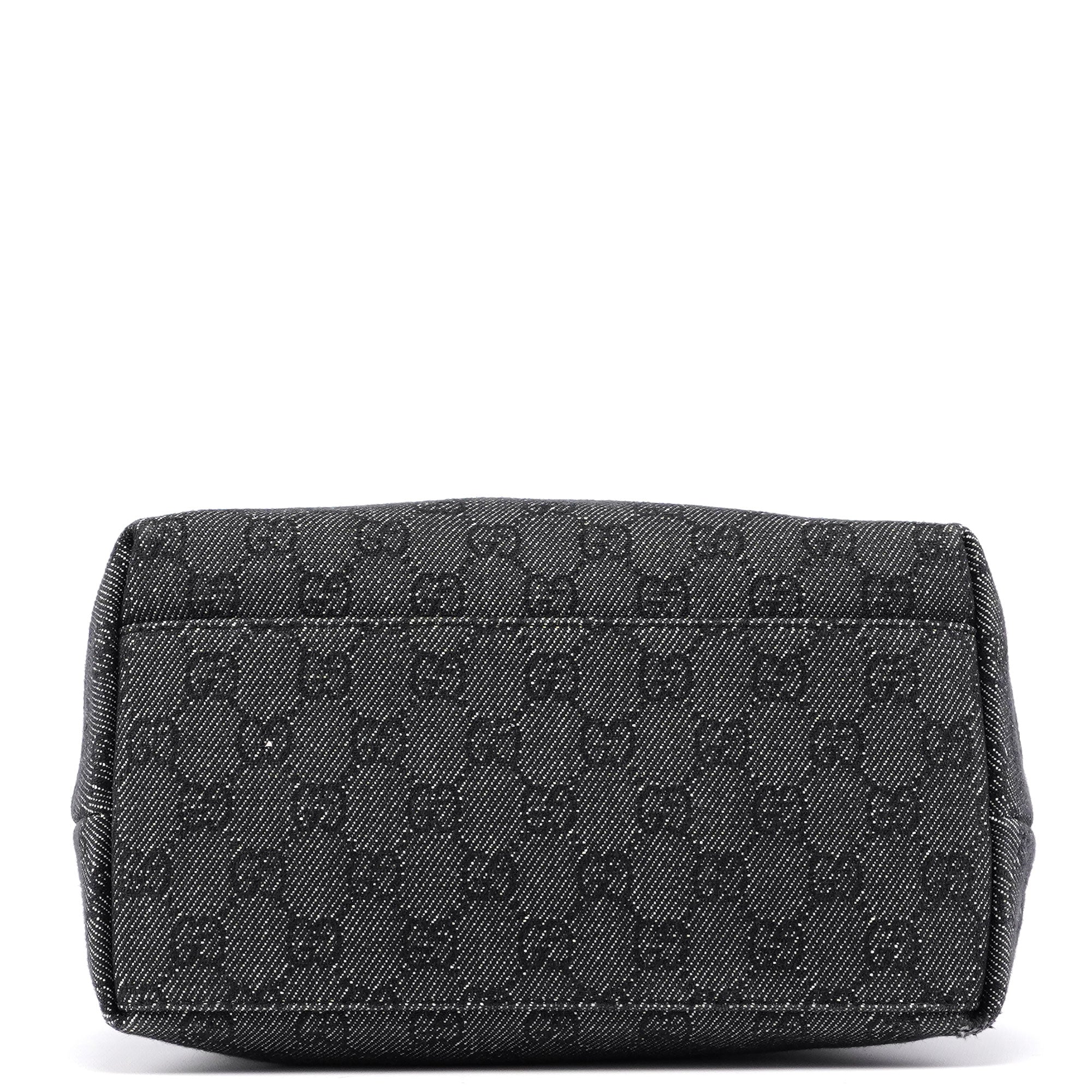 105649 Anthracite GG Denim Shoulder Bag