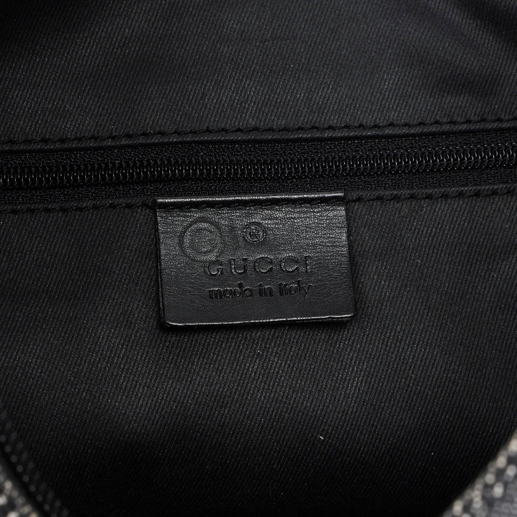 105649 Anthracite GG Denim Shoulder Bag