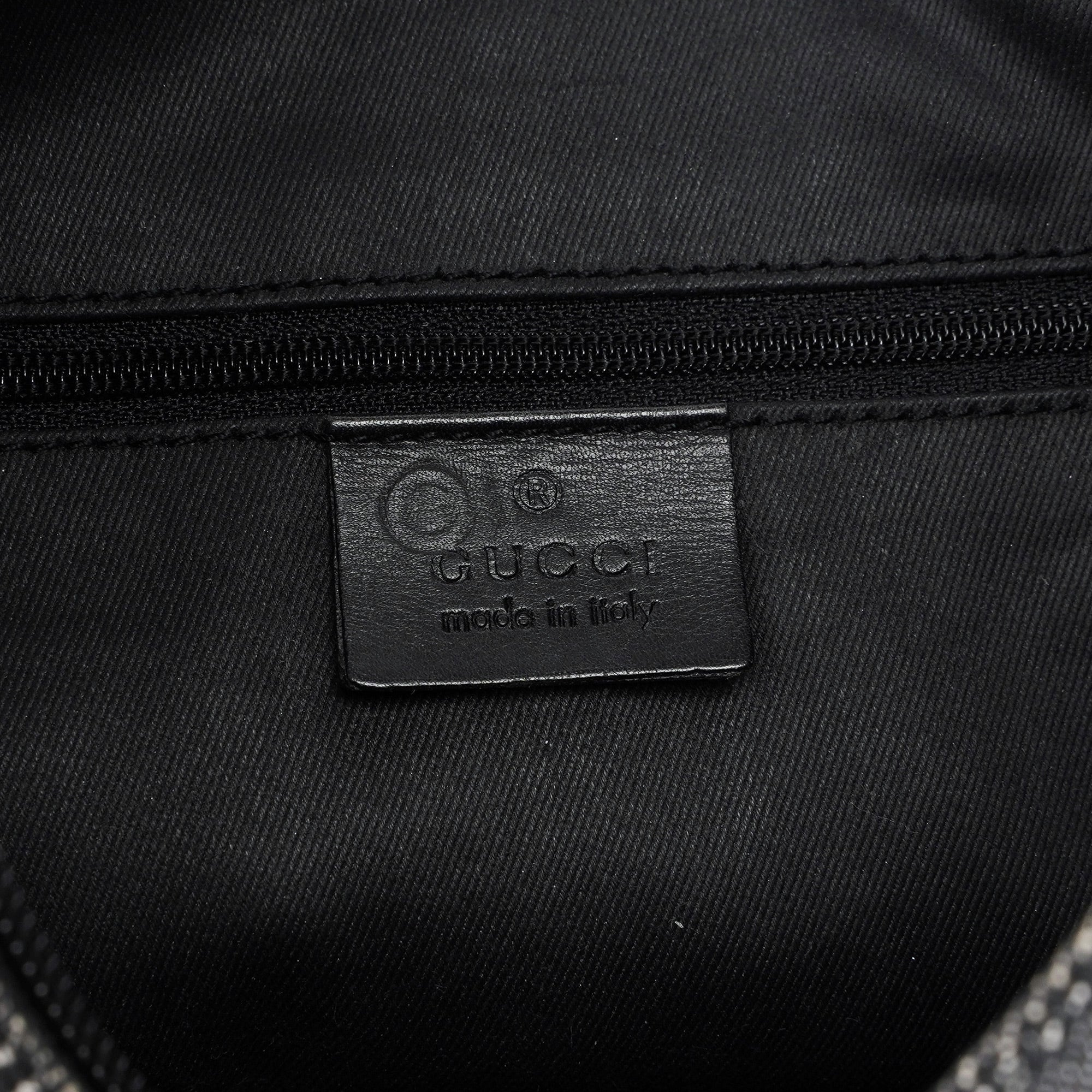 105649 Anthracite GG Denim Shoulder Bag