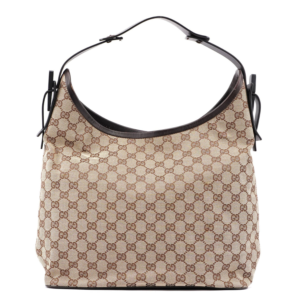 106242 Beige Brown GG Shoulder Bag