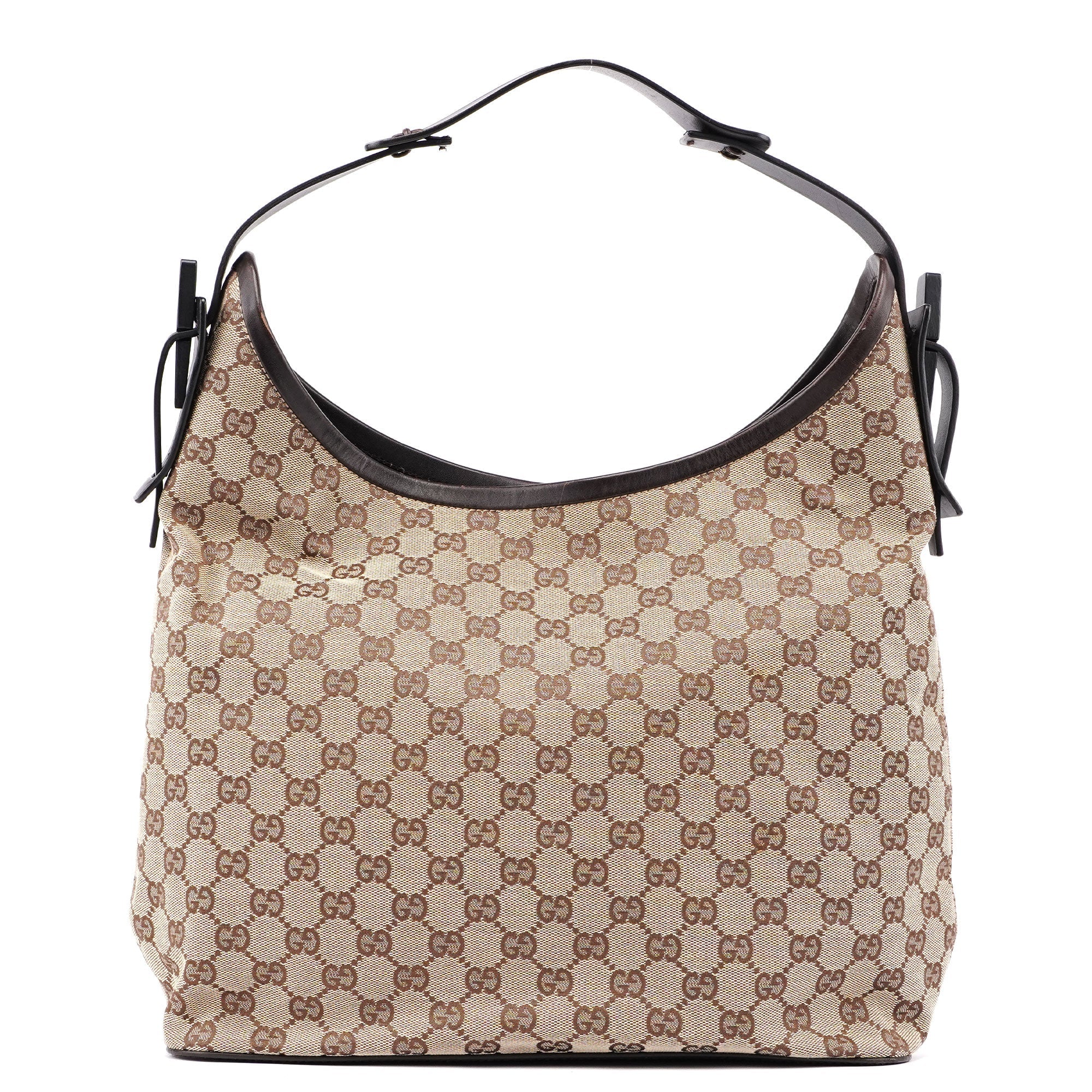 106242 Beige Brown GG Shoulder Bag