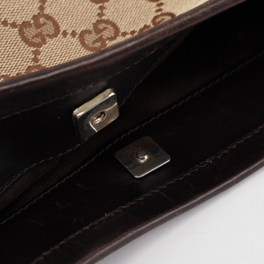 106242 Beige Brown GG Shoulder Bag