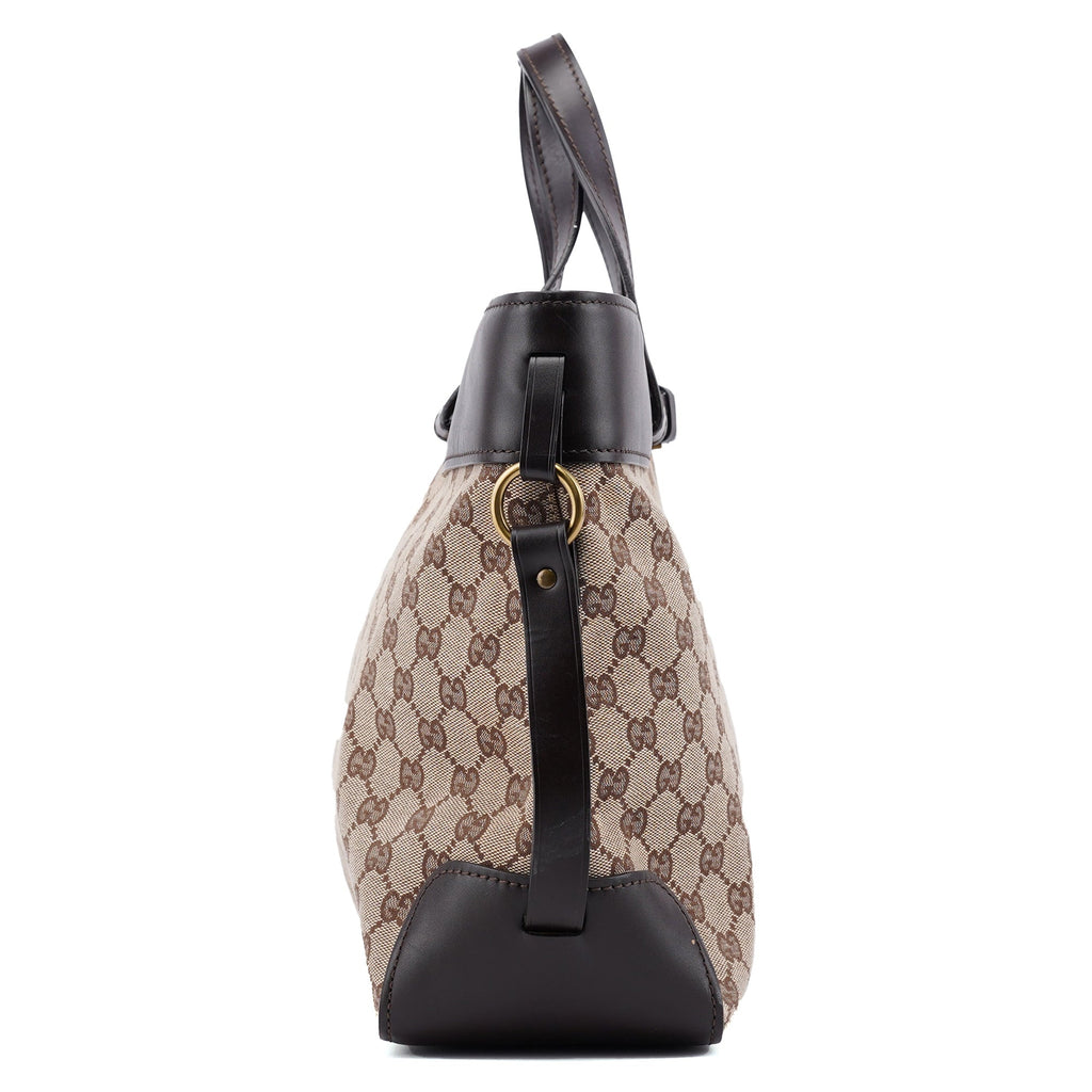 106251 Beige Brown GG Large Tote Bag