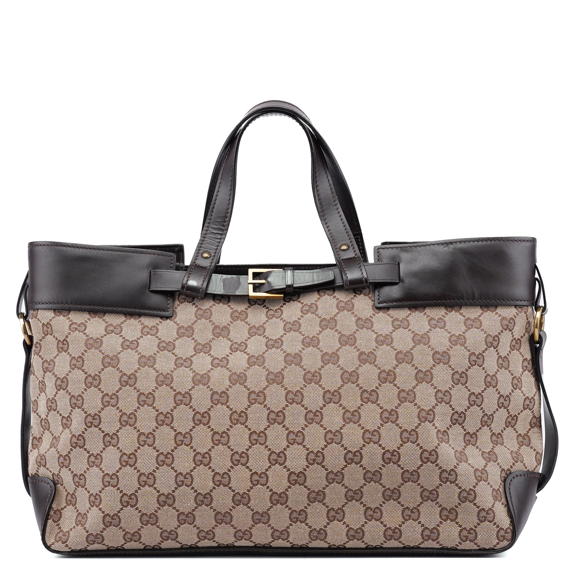 106251 Beige Brown GG Large Tote Bag