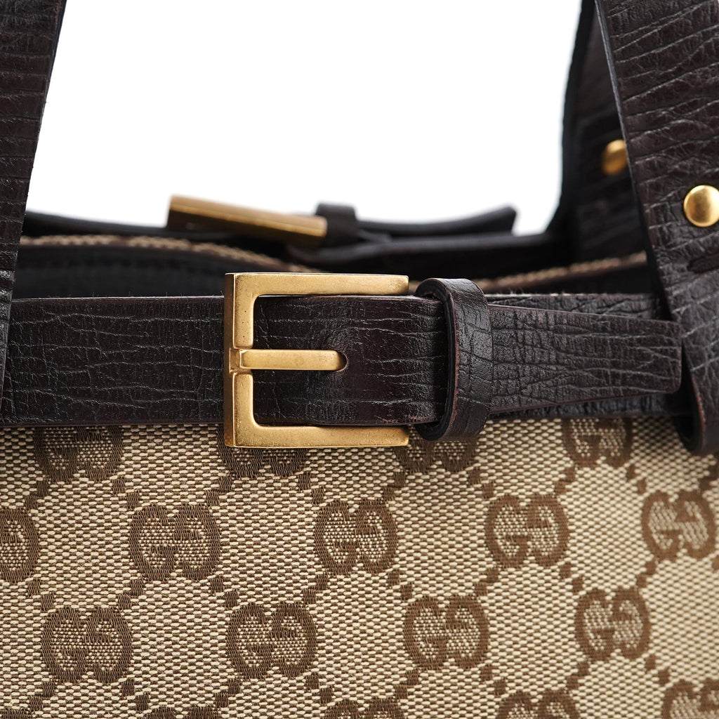 106251 Beige GG Large Tote Bag
