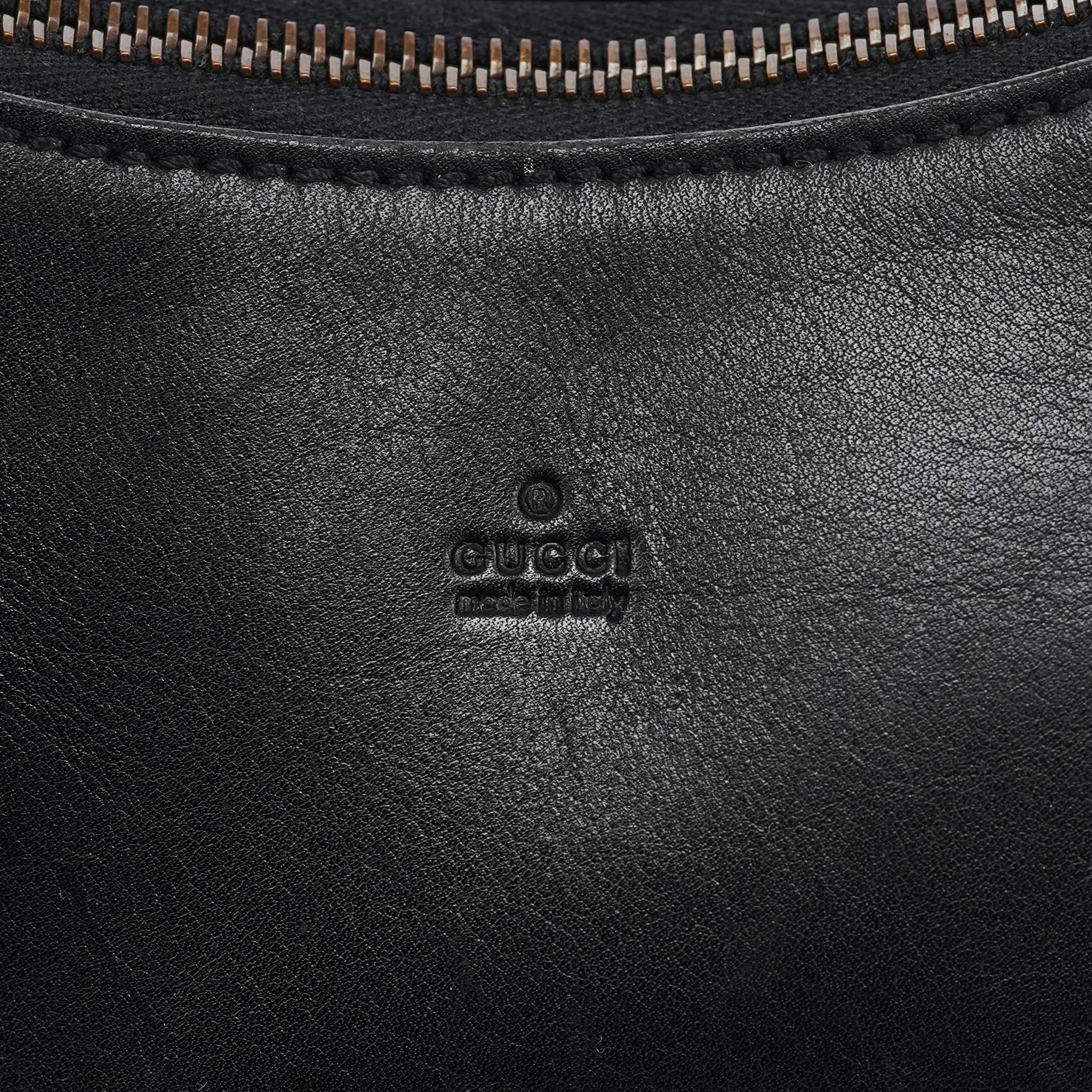 106292 Black Calfskin Hobo Shoulder Bag