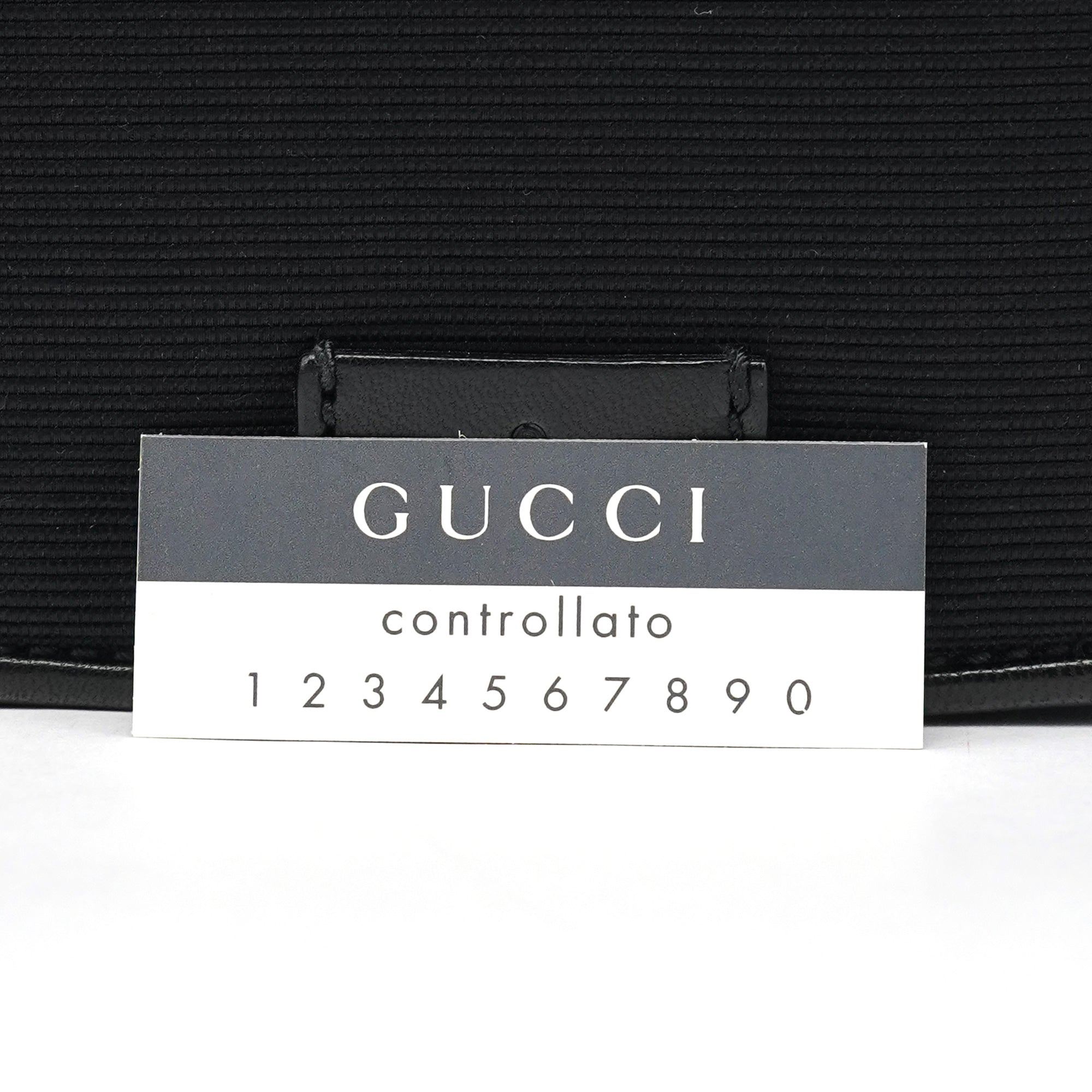 106295 Black Leather Nylon Shoulder Bag